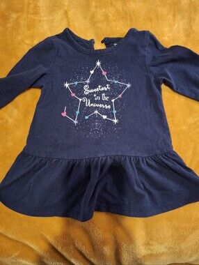George Navy Star & Heart Graphic Peplum Top